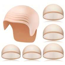 Bald Head Costume Accessories Set, Includes Latex Bald Cap And Nylon Wig Cap, Suitable For Halloween, Christmas, Carnival, April Fool''s Day Parties - Multicolor - View 21