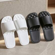 1 Pair Travel Foldable Portable Slippers EVA Non-Slip Washable Shower Slides For Business Trip, Travel, Airplane, Hotel - Multicolor - View 5