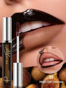 Pudaier Peel-Off Lip Gloss, Long-Lasting Waterproof And Sweat-Resistant, Exfoliating Elastic Formula, Volumizing And Plumping, Suitable For Date Night, Daily Commute, Gothic Style And Halloween Party Looks - #02 - View 2