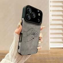 [Envío en 24h desde DE/FR/ES]Funda práctica para iPhone - Esta funda para teléfono, hecha de cuero sintético gris retro, presenta una textura cómoda y agradable al tacto, y un diseño alegre y familiar. Es compatible con iPhone 17 Pro, 17 Air, 17 Pro Max y desde el 11 hasta el 16 Pro Max/Plus/Pro. Regalo perfecto. - A - Ver 5