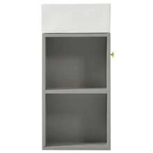Bathroom Furniture Washbasin With Vanity Unit 55 Cm, Vanity Unit, Wall-Mounted Vanity Unit White, Small Guest Bathroom Furniture - Grey - View 10