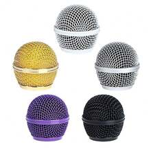 1pc Metal Steel Mesh Microphone Replacement Grille Grill Head Ball For SM58 Beta58 Wired Wireless Handheld Professional Party Mic Accessories - one-size - View 10