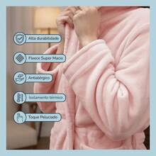 Bathrobe - Beyaz - Görünüm 4