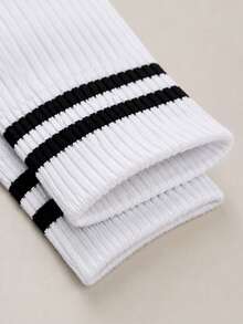 20/15 Pairs Moisture-Wicking, Breathable Casual Knit Socks, Invisible Socks Unisex, Solid Color Yoga/Sports Socks, Available In 5/10/15/20 Pairs - White - View 5