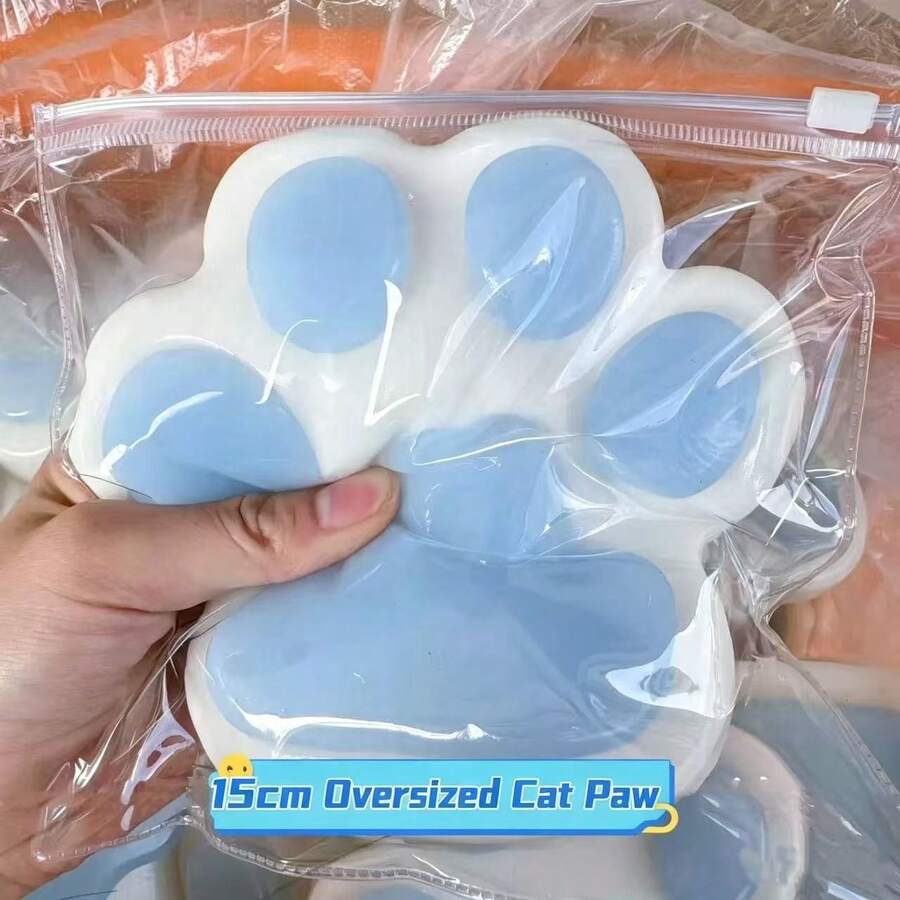 軟綿綿巨大貓爪壓力紓壓玩具,緩解焦慮、ADHD、自閉症紓壓玩具,生日禮物、開學禮物、復活節禮物、聖誕禮物 - 彩色 - 查看 1
