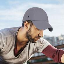 Bone com Capacete EPI Obra Construçao Segurança Casquete Trabalho Reparo Conserto Oficina Proteçao Eficiente Resistente - A - Visão 10