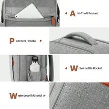 Bruno Cavalli Travel Backpack, 17Inch Laptop Backpack, Carry On Backpack For Men & Women, Personal Item Size Flight Approved Travel Bag, Water Proof Luggage - 棕色 - 查看 4