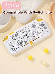 Ayotu 1pc Sun Moon Star Pattern Compatible With Switch2/Switch NS/Switch OLED Game Console Protective Shell, New Generation TPU Soft Shell, Universal Game Controller Protective Case, Switch Controller Protective Case, Switch Game Accessories, Anti-Drop, Anti-Slip, Anti-Scratch, Fashionable, Autumn Romantic/Back To School Gift/Valentine's Day Gift/Christmas Gift/Halloween Gift - Multicolor - View 8