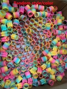 10pcs Colorful Coils In Mixed Colors,Heart And Star Shapes,Mini Spring Coils,Perfect For Stuffing Socks,Adult Stress-Relief Toys Suitable For Carnival Prizes,Birthdays,New Year,Halloween,And Christmas Gifts,Back-To-School Gifts,And Party Gifts - View 3