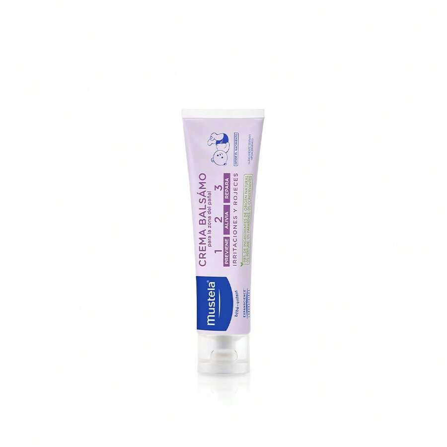 Mustela مستيلا بيبي 1 2 3 كريم حاجز مع فيتامينات 150 مل - كريم حاجز، جميع أنواع البشرة - Coconut - مشاهدة 1