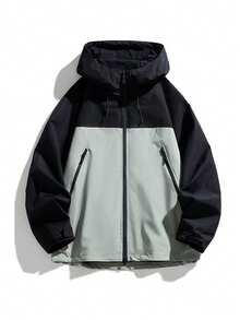 Men's Autumn/Winter Outdoor Jacket, Casual Fashion Minimalist Jacket - Black - View 2