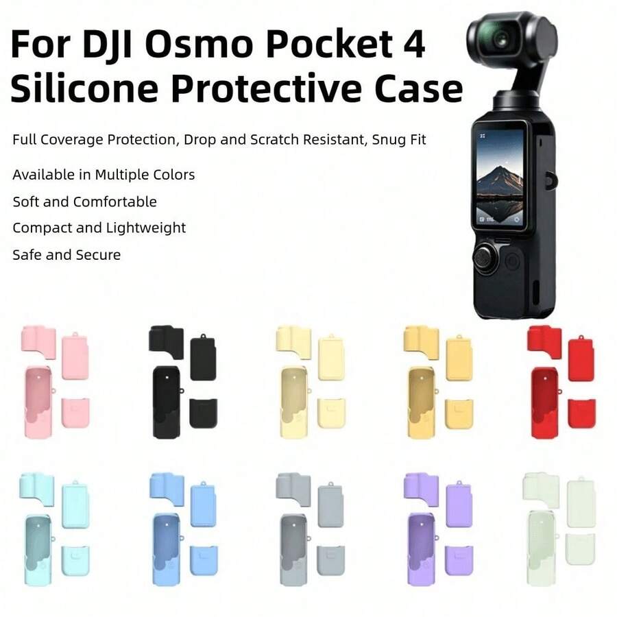Silicone Gimbal Camera Protective Case Full Protection Portable Screen Protector Anti-Scratch Lens Cover For Osmo Pocket 4 - View 1
