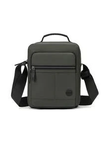 1pc Solid Color Casual Fashion Backpack Nylon Fabric Zipper Closure Minimalist Men's One Shoulder Crossbody Handbag Suitable For Daily Commute Work Business Meetings - Multicolor - View 11
