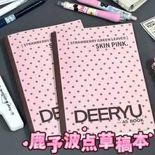 1pc Polka Dot Thin Crisp Notebook, 60 Pages Lined, Glue-Bound Loose-Leaf Sketchbook, Back-To-School Essential, Exam Preparation, Self-Study Practice, Classroom Notes, Office Work, Portable Calculation, Desktop Memo, Error Correction, Excerpt Recording, Holiday Gift, Birthday Present, Classmate Gift, Home Writing, Commute Notes, Japanese Style Planner, Ins Creative, Time Notes, Hand-Drawn Sketch, List Writing, Review Organizer, Portable Writing Notebook, Desktop Stationery, Pre-Exam Review, Monthly Excerpts, Travel Companion Notebook, Exam Preparation Organizer - A - View 2