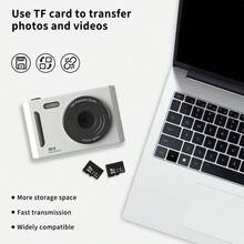 Fotocamera digitale CCD vintage con autofocus, qualità d'immagine 1080P HD, zoom ottico 16x, supporta la registrazione video fluida, dotata di batteria da 700mAh, facile da usare, leggera e portatile, con filtri multipli disponibili, ideale per gli appassionati di viaggi e come regalo per amici e familiari. - Visualizzare 9