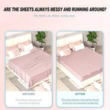 8/16pcs Bed Sheet And Quilt Fixing Device, Adjustable Buckle, Effectively Preventing Bed Sheet Sliding, Corner Fixing Device, Home Needle Free Bed Cover Clip, Quilt And Quilt Cover Buckle, - Multicolor - View 4
