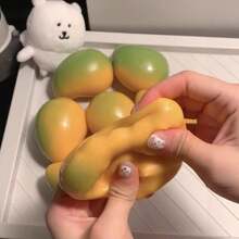 Mango Squeeze Toy Color-Changing Slow Rebound Stress Relief Toy Creative High-Tech Venting Ball Anti-Stress Gadget - 彩色 - 查看 5