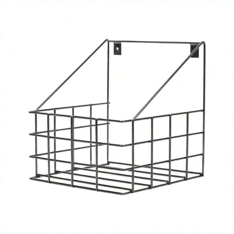 Horse Stable Organizer Basket | | | Durable & Black Coated - Black - View 1