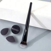 2/1pc 47 Foundation Brush, 78 Foundation, Shadow Brush Liquid Cream Blending Blush Angled Professional Makeup Tool Set - Multicolor - View 14