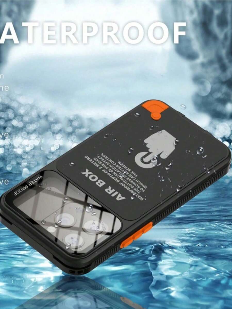 Funda de teléfono con triple protección, a prueba de golpes, de moda y resistente al agua, compatible con iPhone 15 Pro/14/13, para usar en la playa, buceo, entrega, transporte en días lluviosos y natación. Retire el protector de pantalla antes de usar. A prueba de golpes, resistente a caídas y arañazos. Regalo de primavera, cumpleaños o aniversario.