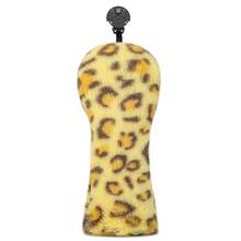 1 pezzo Copri testa per driver, fairway wood e ibrido da golf, design in finta pelliccia leopardata, materiale in peluche imbottito e antipolvere, regalo ideale per festival, accessori da golf pratici, scelta regalo perfetta - Multicolore - Visualizzare 14