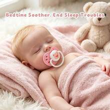 1pc/2pcs/3pcs Baby Pacifier, Soft Silicone Material, Soft And Comfortable, Effectively Protects Baby's Gums, Suitable For Babies 6 Months And Older, Cartoon Pattern - Pink - View 6