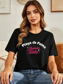 Women T-Shirts - Black - View 5