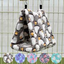 1pc Soft Comfortable Warm Plush Material Heart Pattern Triangle Hammock Bird Nest Suitable For Tiger Parakeet, Cockatiel And Other Small To Medium Parrots Sleeping Resting Playing Multiple Sizes And Colors Available With Detachable Metal Hook For Easy Cleaning Autumn And Winter Use - View 8