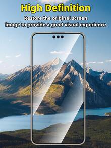 3pcs Full Coverage Privacy Tempered Glass Screen Protector, Compatible With Huawei/Honor, Edge-To-Edge, Anti-Spy, High Hardness, Anti-Peeping, Anti-Drop, Anti-Scratch, Anti-Fingerprint, Easy Installation, No White Edges, No Bubbles, Phone Case Friendly - Black - View 10