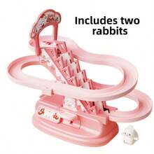 Little Duck/Little Rabbit Climbing Ladder Track Manual Slide Roller Coaster Children's Toy, Parent-Child Interaction, Visual Training, Sensory Game, Hand-Eye Coordination, Brain Development, Suitable For Boys And Girls Aged 3+, Back To School Gift, Birthday Holiday Gift - Multicolor - View 12