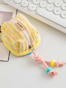 1 Cute Portable Change Bag, Wireless Bluetooth Headset Storage Bag, Data Cable Storage Protective Case, Headset Bag. - Multicolor - View 7