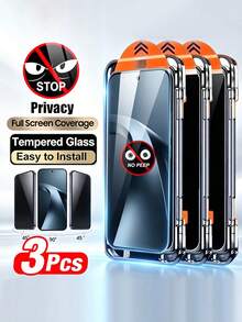 3 Buah Pelindung Layar Kaca Tempered Anti Debu dengan Sistem Penempatan Otomatis Sekali Klik, Kompatibel dengan Redmi Note 14 13 Pro 4G 5G 12 Pro Plus 11 11S 10 10S Pro Mi 15T 14T 13T Pro 11T 11 Lite 5G NE, Pelindung Layar Sekali Klik, Anti Sidik Jari - Clear - View 27