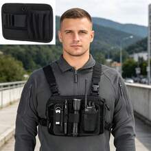 Modular Hook And Loop Panel With Internal Divider Storage Pockets, EDC Tool Organizer Board, Suitable For Backpacks, Vests, Hunting Accessories, Practical Outdoor Tools - Multicolor - View 4
