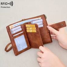 RFID Blocking Women Wallet Pu Leather Large Capacity Hasp Zipper Credit Card Holder Wallets Purse For Female,Women's Wallet - Multicolor - View 6