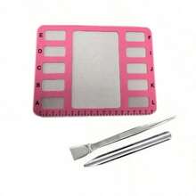 KLONKEE Bead Mat DIY Bracelet Necklace Design Tray, Long Tube Spoon Jewelry Shovel With Tweezers, Used For Beading Bracelet Jewelry Making, With Independent Grid, Practical And Convenient Tray Tool - Beaded Mat - View 13