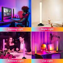2pcs/Set RGB+IC LED Light Strip, Smart LED Night Light, Home Decor, 200+ Scene Modes & 16 Million Colors, 3 Control Modes, Dynamic Music Sync Mode, Suitable For Bedroom, Computer, TV Backlight, Bar, Christmas & New Year Decoration - Short - View 9