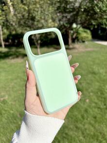 Koolife 1pc Pistachio Green Jelly Silicone Phone Case, Fashion Minimalist Ins Style Aesthetic Niche Fresh Design, Shockproof Soft Liquid Silicone Large Camera Frame Protective Cover, Compatible Compatible With Iphone 18 Pro Max/18 Pro/17/17 Pro/17 Pro Max/16/16 Pro/16 Pro Max/15/15 Pro/15 Pro Max/14/14 Pro/14 Pro Max/13/13 Pro/13 Pro Max - Pistachio - View 3
