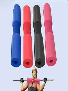 1 Set Of High-Density Barbell Pads With Straps - Thick Foam Squat Pads For Weightlifting And Dumbbell Shoulder Protection, Suitable For Gym Workouts And Indoor Exercise - Multicolor - View 1