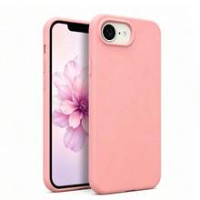 Casing Ponsel Silikon Cair Anti Guncangan Kompatibel dengan iPhone 17E 17 Pro Max 16 15 14 13 12 Mini 11, Lapisan Serat Ultra Halus Lembut Tahan Gores, Cocok untuk iPhone 8 Plus 7 6s Soft Shell - Berwarna merah muda - View 1