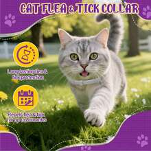 2pcs Adjustable Medium Pet Flea And Tick Collar, Natural Ingredients Mosquito Repellent, Waterproof, Wearable For 1 Week, 8 Months Protection, Suitable For Dogs, Cats And Small To Medium-Large Pets, Pet Supplies - Multicolor - View 4