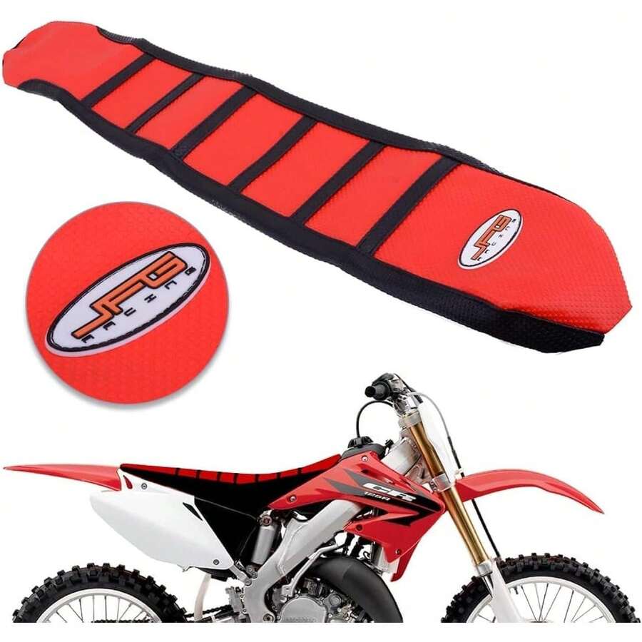 Motorcycle Seat Cover Anti-Slip Pad Soft Rubber, Suitable For CRF250R 2004-2009, CRF450R 2003-2008, CRF250X, CRF450X All Years Off-Road Motorcycles. - 1 - View 1