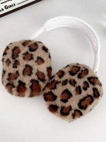 Casing Pelindung Silikon Kreatif Berwarna-warni Motif Leopard Apel Merah Muda yang Kompatibel dengan Headphone Max, Penutup Transparan yang Kompatibel dengan Earcup Max, Tas Penyimpanan Headband, dan Casing Gel Lembut Dekoratif. - MultiWarna - View 11