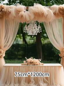 Lightweight Mesh Fabric, Wedding Drapes, Multiple Colors Available, Outdoor Drapes Decoration, Party Backdrop Setup, Wedding Arch, Wedding Fabric, Outdoor Garden Decoration, Wedding Season, Birthday Holiday Party Decoration, Party Backdrop, Garden Mesh, Ideal Choice For Gifts, Gathering Mesh Decoration - A - View 18