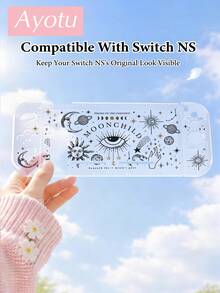 Ayotu 1pc Sun Moon Star Pattern Compatible With Switch2/Switch NS/Switch OLED Game Console Protective Shell, New Generation TPU Soft Shell, Universal Game Controller Protective Case, Switch Controller Protective Case, Switch Game Accessories, Anti-Drop, Anti-Slip, Anti-Scratch, Fashionable, Autumn Romantic/Back To School Gift/Valentine's Day Gift/Christmas Gift/Halloween Gift - Multicolor - View 17