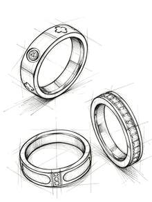 Set Cincin Wanita Stainless Steel Bertatahkan Elemen Daun Semanggi Elegan 3 Buah Satu Baris, Cocok untuk Kasual, Kencan, Berbagai Acara atau Hadiah Liburan untuk Teman - WD008JZ-8+JM757JZ-8+FSY034JZ-8 - View 9