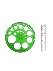 Full Circle Protractor/Circular Drawing Template - Essential Craft Tool. Features 360-Degree Rotation For Circle And Angle Measurement; Suitable For Drawing, Quilting, Office And Study. Special Edition - Clear - View 22