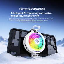 Adsorption Phone Cooler K58 PRO 24W High Power Semiconductor Phone Cooler, With Magnetic Clip, Powerful Cooling, AI Intelligent Temperature Control, RGB Lighting, Suitable For Mobile Gaming - Multicolor - View 6