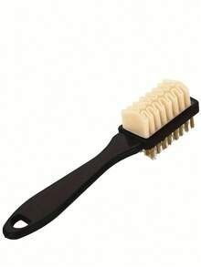 1 Set Fabric Shoe Brush, 2-In-1 Suede/Leather Shoe Brush And Eraser Set, Suitable For Cleaning Household Shoes - Standard Model - View 3