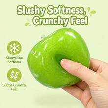 Mainan Pereda Stres Squishy Sensasi Es Krim Apel Hijau, Mainan Remas Sensorik Tanpa Pantulan, Cocok untuk Kekuatan Genggaman Sedang - MultiWarna - View 2