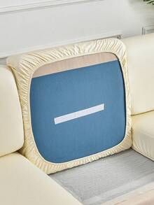 1件裝皮革沙發坐墊套 客廳豪華彈性沙發套 純色簡約沙發保護套 家居裝飾 適合四季使用 臥室客廳辦公室通用 - 米色 - 查看 7